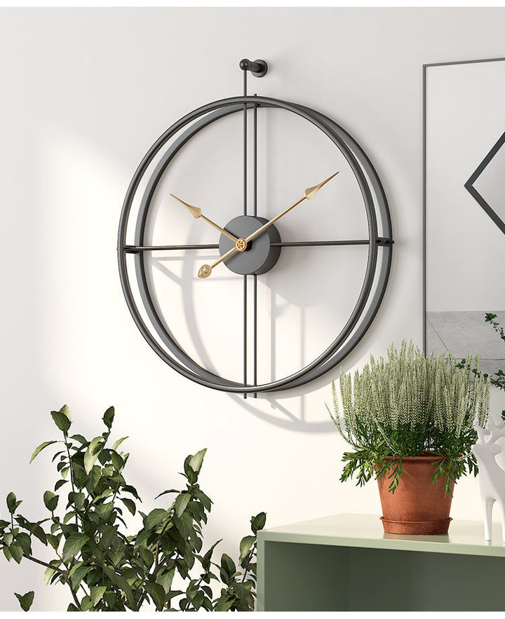 Nordisk Minimalistisk Stor Tyst Väggklocka 20 Tum