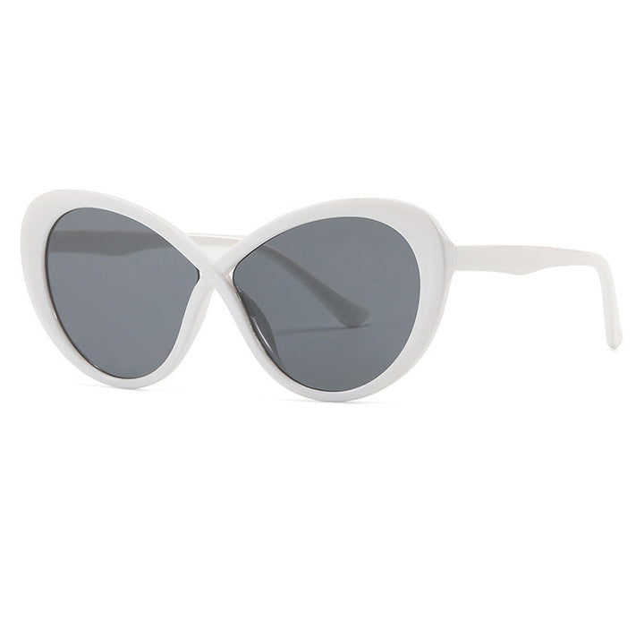 Kvinnors Cat-Eye Solglasögon med Spegelglas