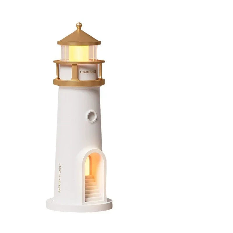 Månbelyst Fyrprojektionslampa Ambient Nattljus Bluetooth-högtalare Fjärrkontroll Rörelsesensor Bordslampa