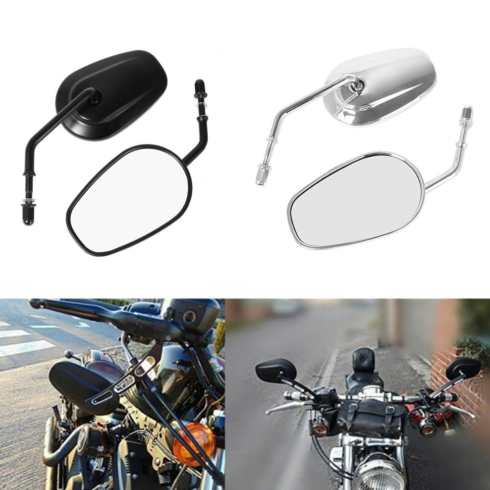 Motorcykel backspeglar med justerbar arm och robust design
