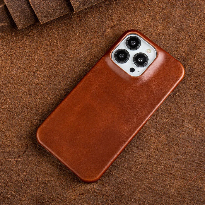 Oljewax Äkta Läder Apple iPhone Fodral