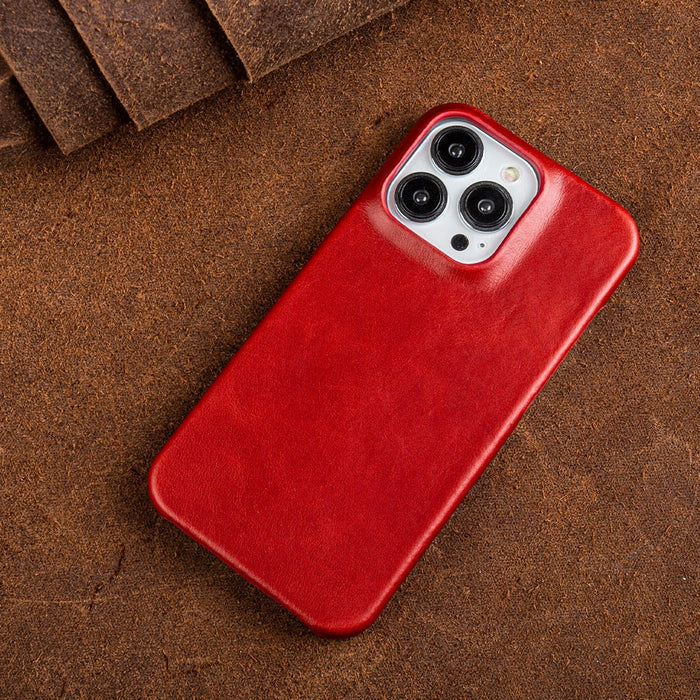 Oljewax Äkta Läder Apple iPhone Fodral