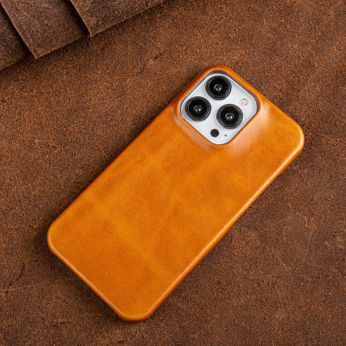 Oljewax Äkta Läder Apple iPhone Fodral