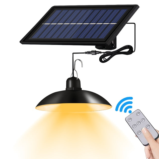 Sol-Motion Sensor-Utebelysning med Fjärrkontroll