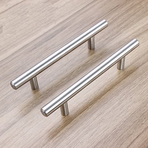 Borstad Nickel Modern Rostfritt Stål Lådhardware T-Bar Handtag