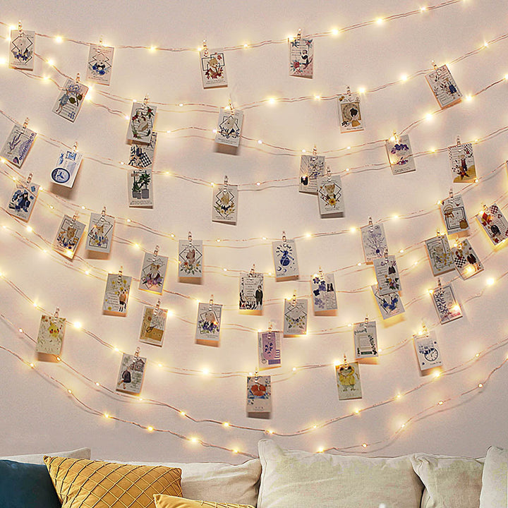 Fotovägg Fairy Light Chain
