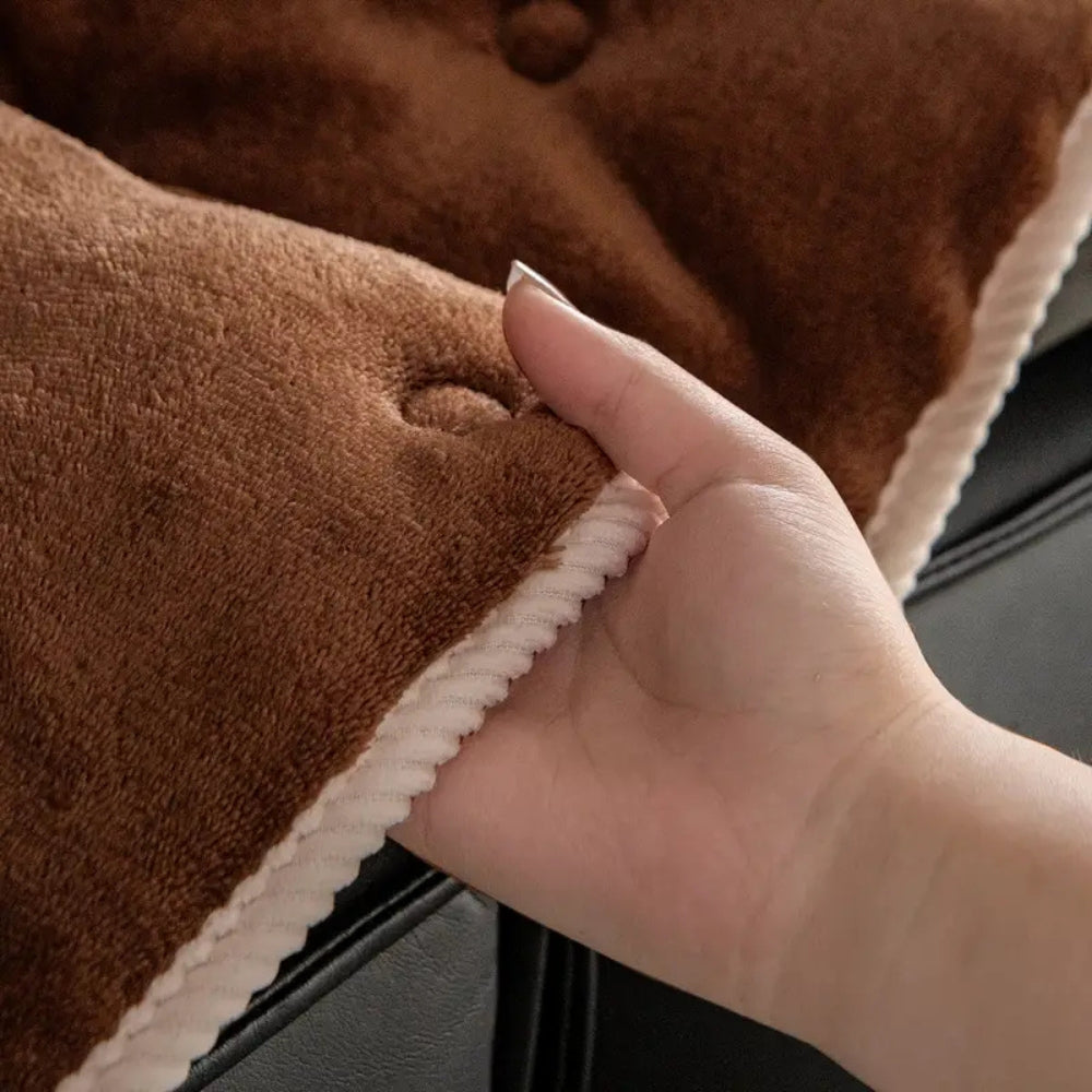 Plush Button-Tufted Sofföverdrag