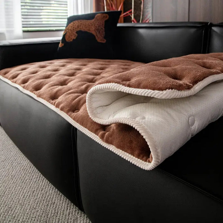 Plush Button-Tufted Sofföverdrag