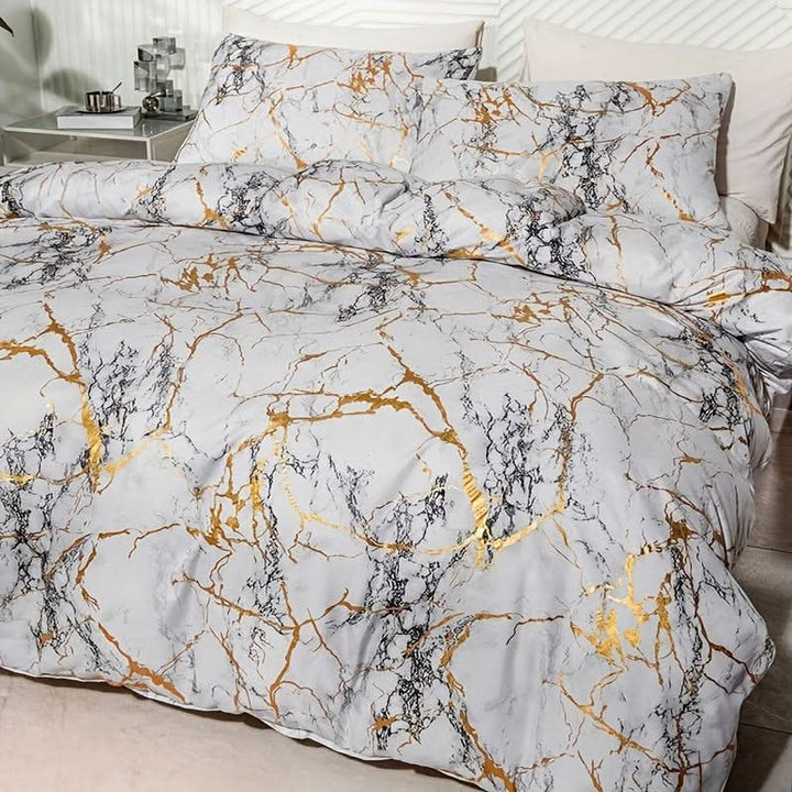 Marmor Design Duvet Täcke Set för Modernt Sovrum