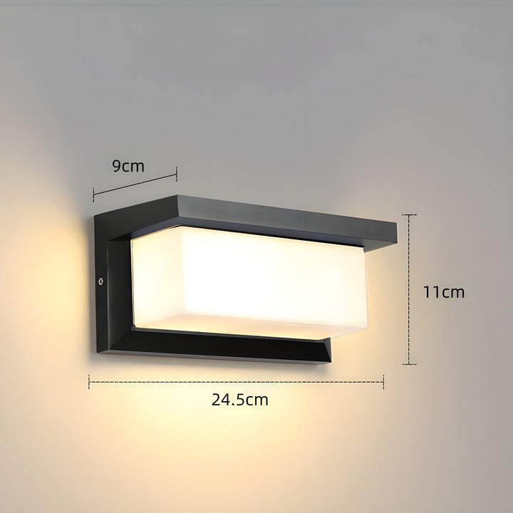 LED Utomhus Rörelsesensor Vattentät Vägglampa