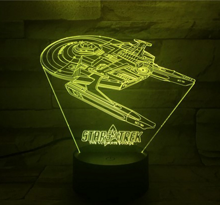 Star Trek 3D optisk illusion lampa