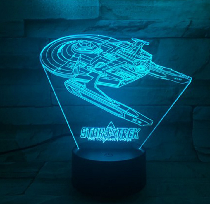 Star Trek 3D optisk illusion lampa