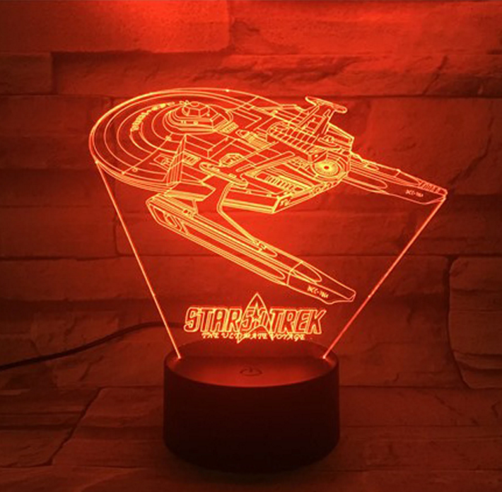 Star Trek 3D optisk illusion lampa