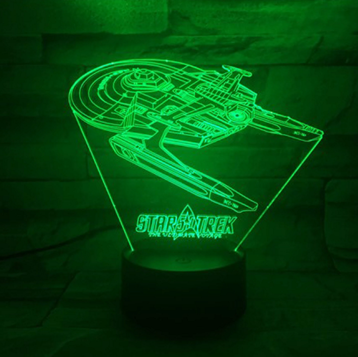 Star Trek 3D optisk illusion lampa