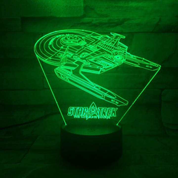 Star Trek 3D optisk illusion lampa