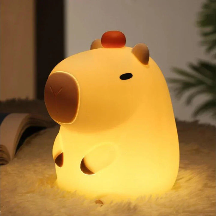 Capybara Light - Uppladdningsbar tecknad Capybara silikon nattlampa med 800mAh batteri