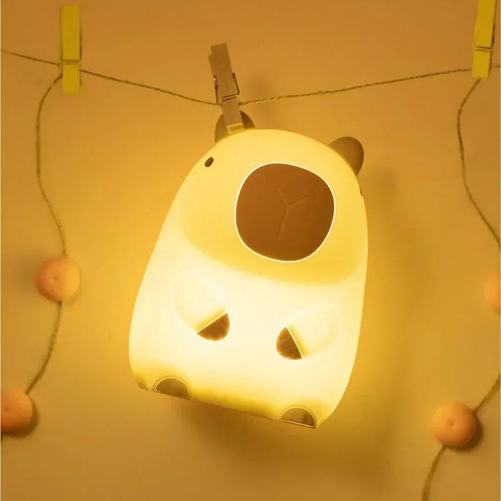Capybara Light - Uppladdningsbar tecknad Capybara silikon nattlampa med 800mAh batteri