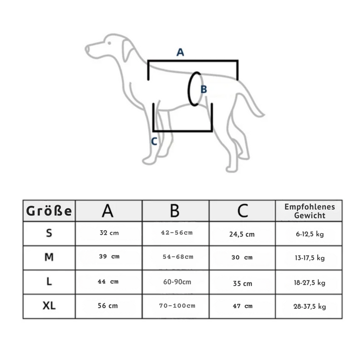Reha-Hundsele med Stabilt Bärhandtag