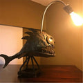Retro Bordslampa Anglerfish Ljus med Flexibel Lamphuvud Konstnärliga Bordslampor för Hem Bar Café Hem Konst Dekorativa Ornament