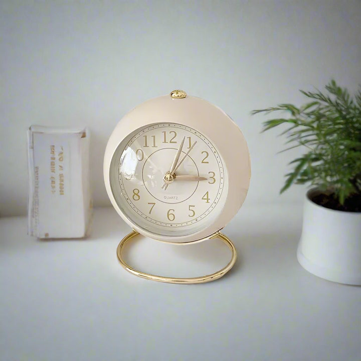 Retro Vintage Stil Guld Accent Väckarklocka