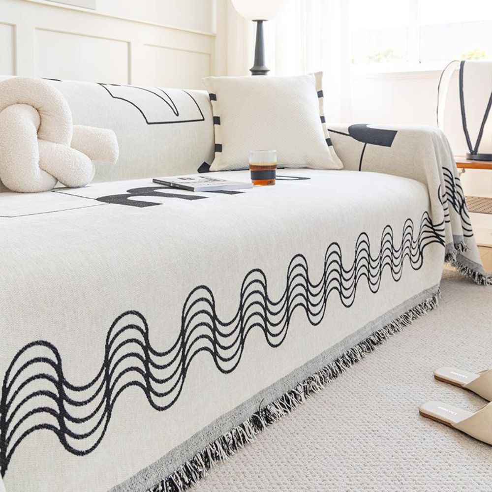 Ripple Curve Line Flow Sofföverdrag