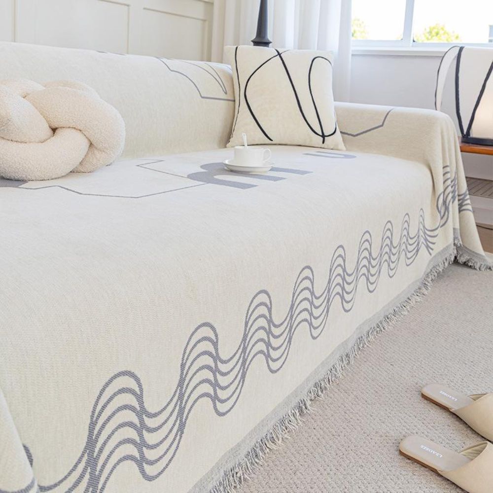 Ripple Curve Line Flow Sofföverdrag