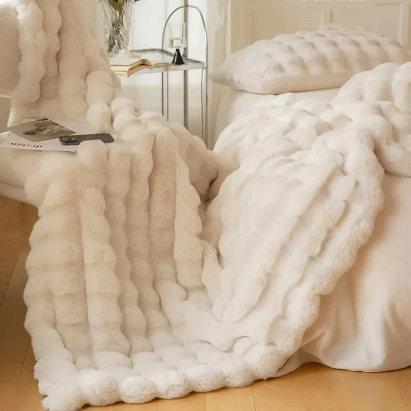 PlushCozy | Falsk päls vinterfilt