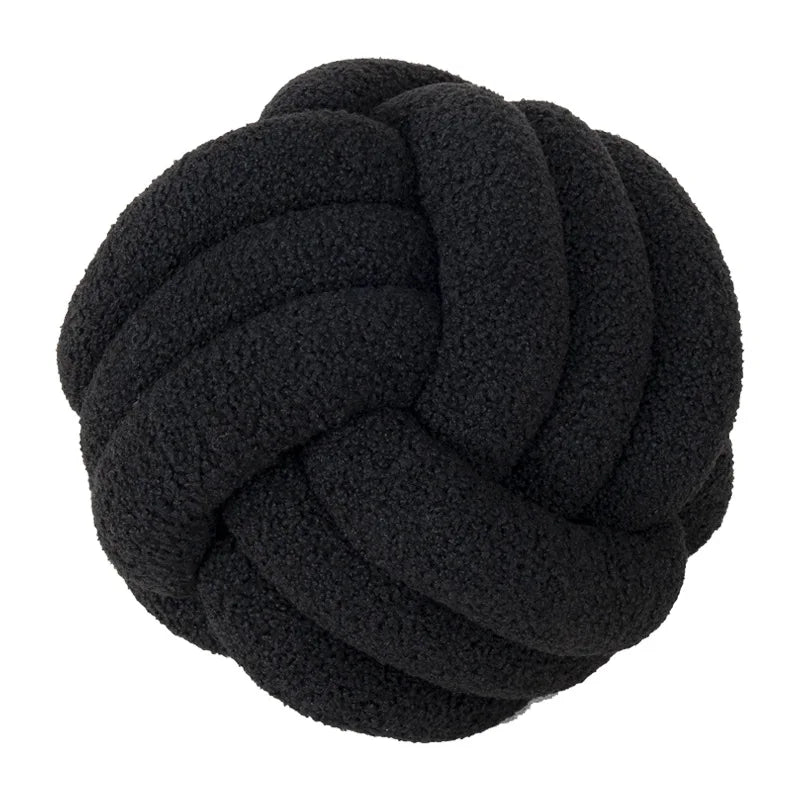 Kastkudde - Mysig - Handknuten Boll - Fårskinn