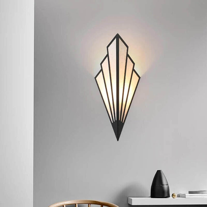 Fläktformad Art Deco Vägglampa