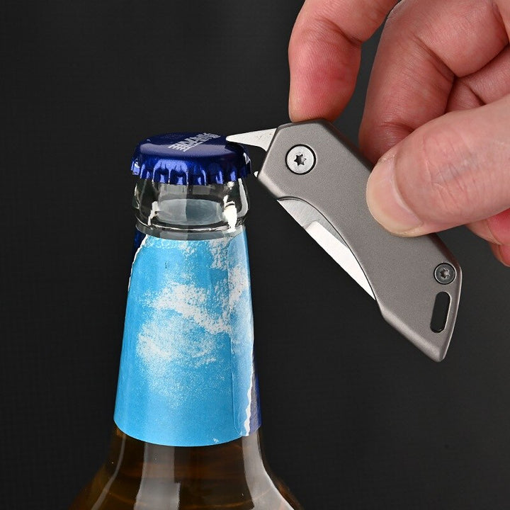 Titan-Titanium legering Nyckelring Kniv