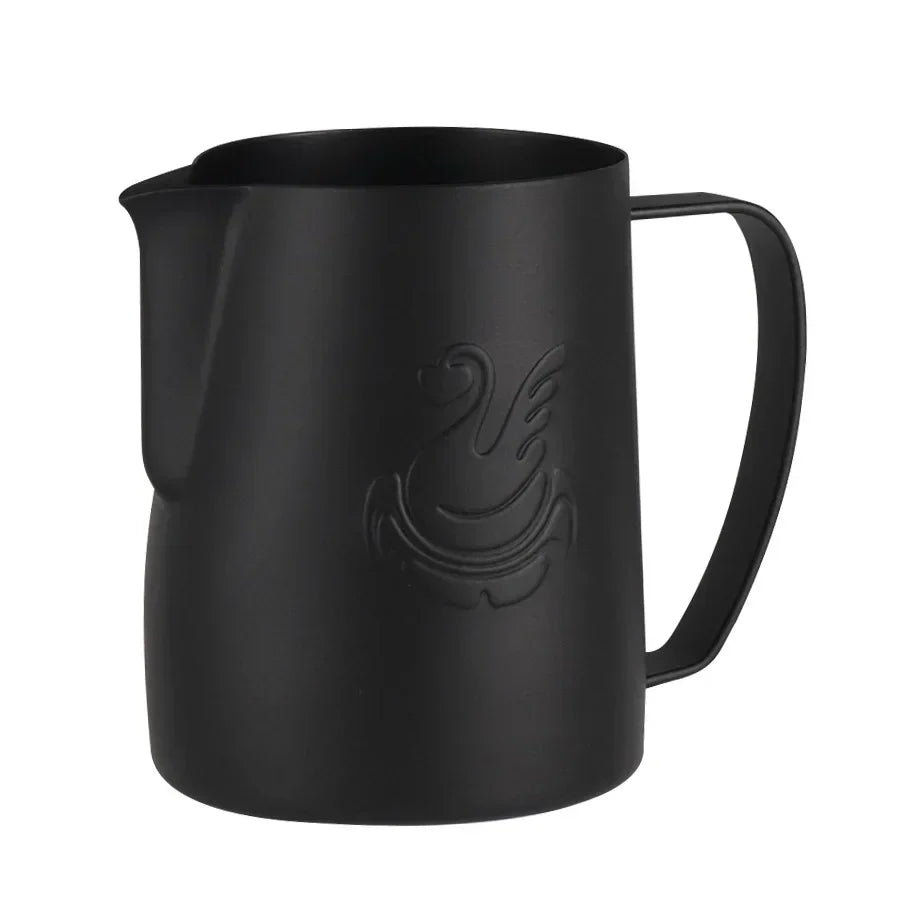 600 ml rostfri kaffekanna mjölkskummare kopp gräddmaskin espresso latte art verktyg elegant svan