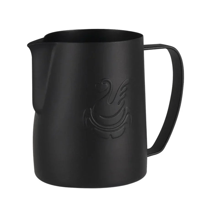 600 ml rostfri kaffekanna mjölkskummare kopp gräddmaskin espresso latte art verktyg elegant svan