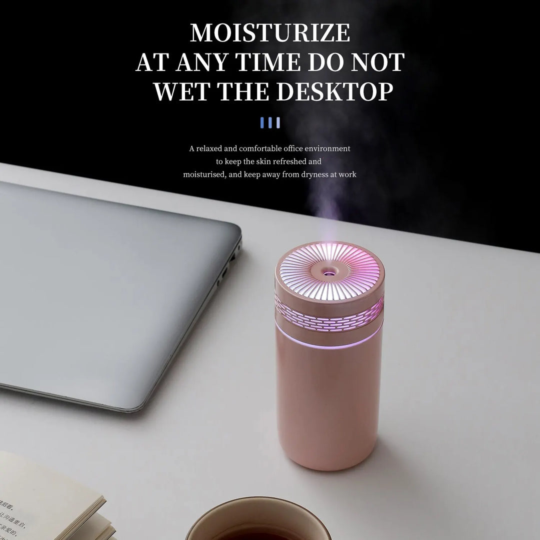 250ML Bärbar Bilfuktare - USB LED Aromaterapi Diffusor
