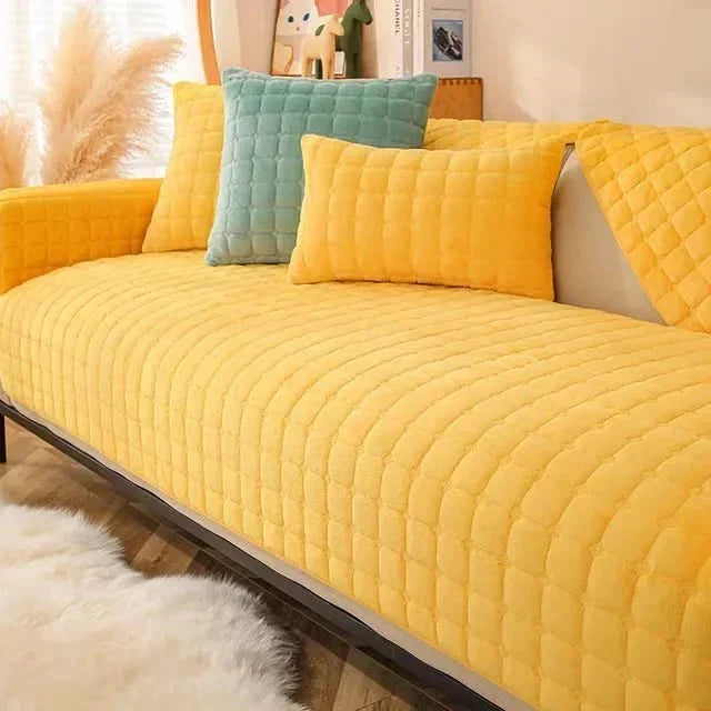 VelvetCozy - Plush velvet anti-slip soffa överdrag för ökad elegans och komfort