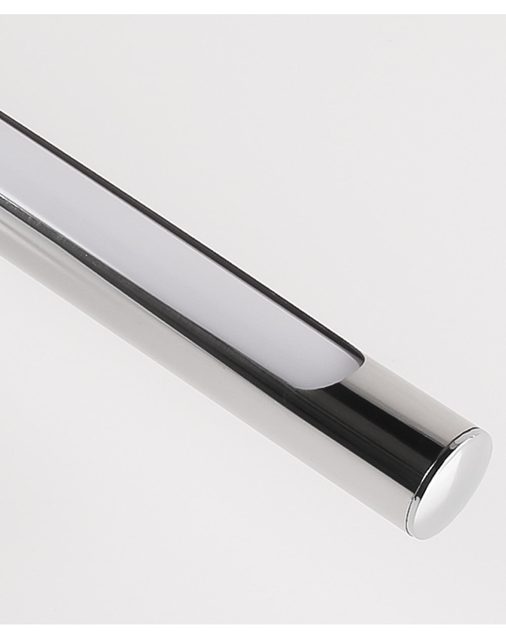 80-100cm LED vägglampa - Modern svart/silver vägglampa för badrummet, internt monterad bildlampa