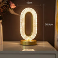 Krisall LED Bordslampa: Dimbar, USB-laddning, Touch & Fjärrkontroll