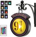 Harry Potter 9 3/4 Figur Nattlamp LED Magiska Vägglampor Plattform Hogwarts 3D Lampa Harrys Rumsdekoration Barns Födelsedagspresent