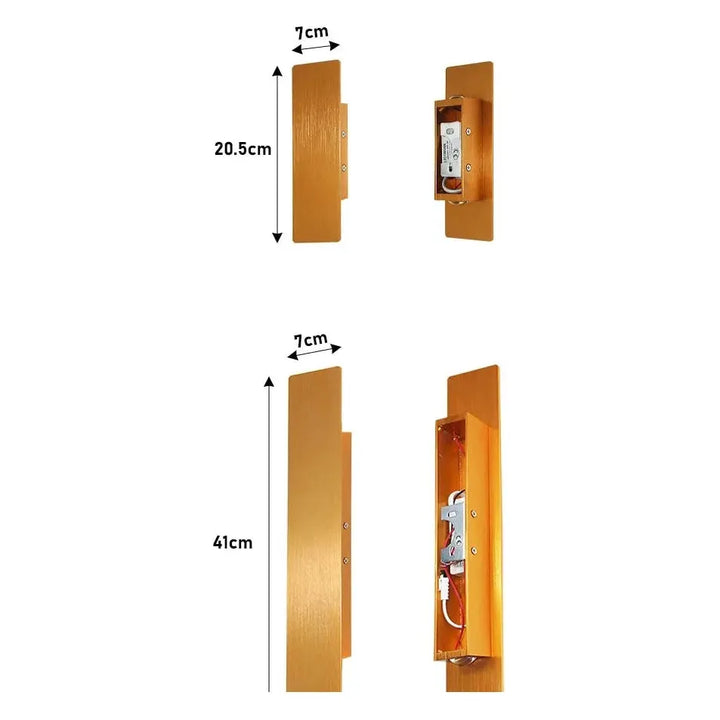 Ljus - Modern väderbeständig LED-vägglampa i aluminium för utomhusbruk