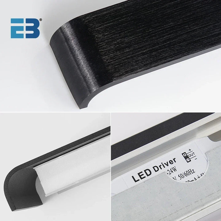 Modern LED Vägglampa - Mångsidig Belysningslösning för Sovrum, Kök och Vardagsrum
