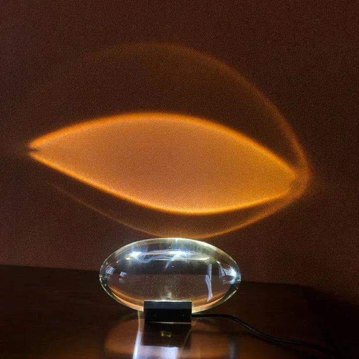 Kristall Solnedgång Himmel Bordslampa