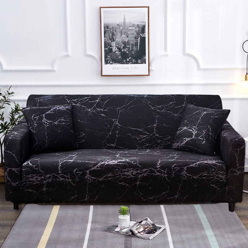 Modern halkfri färgglad elastisk sofföverdrag