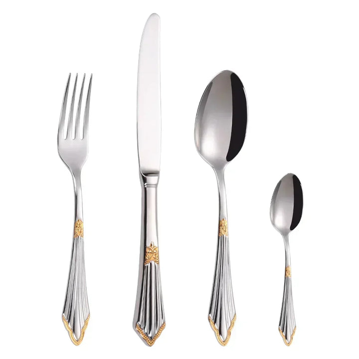 LuxSpoon | Elegant bestickset i gulddesign