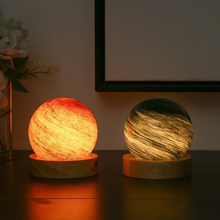 CosmicGlow - Mini nattlampor 3D - soldekoration LED - galaxstämning
