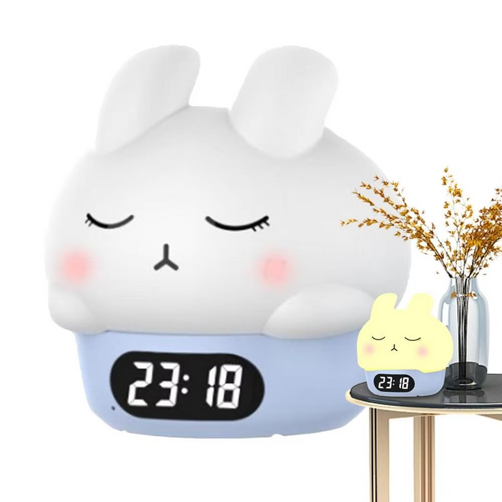 Bunny Digital Alarmklocka med Sömntränare och Nattlampa