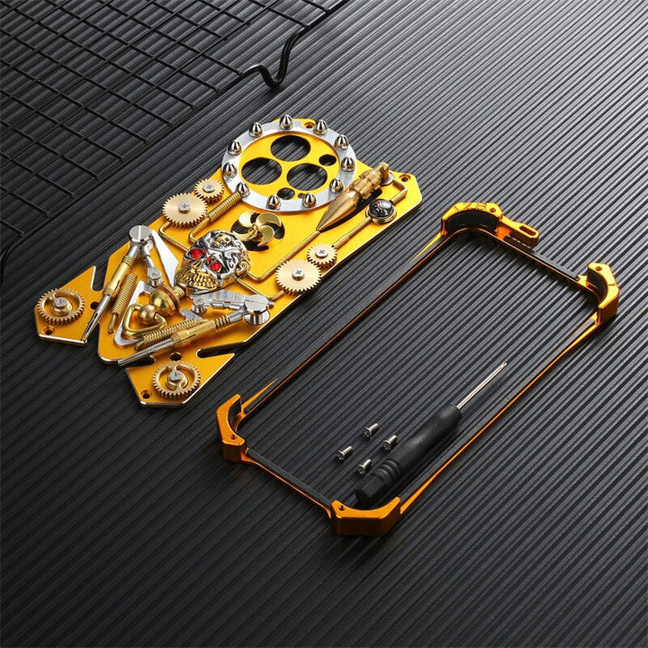 Mechanic Skull Cyberpunk Stil iPhone-fodral