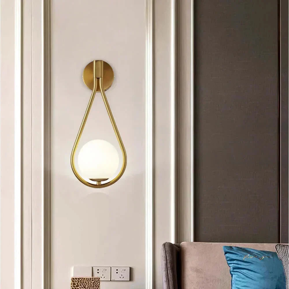 Drop Luxury Glass Balls Vägglampa