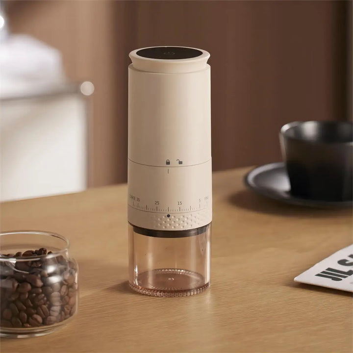 1500mAh Elektrisk Kaffekvarn Extern Justerbar Typ-C Laddning Kaffekvarn Bönmalningsmaskin Kaffebryggare