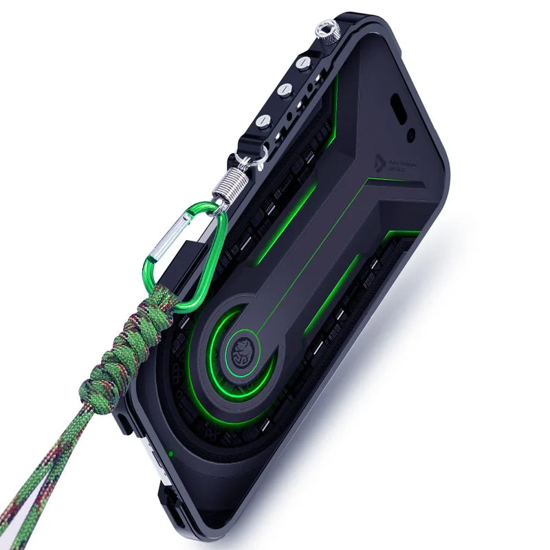 Taktiskt Grepp Stötsäker Legeringsram iPhone Fodral