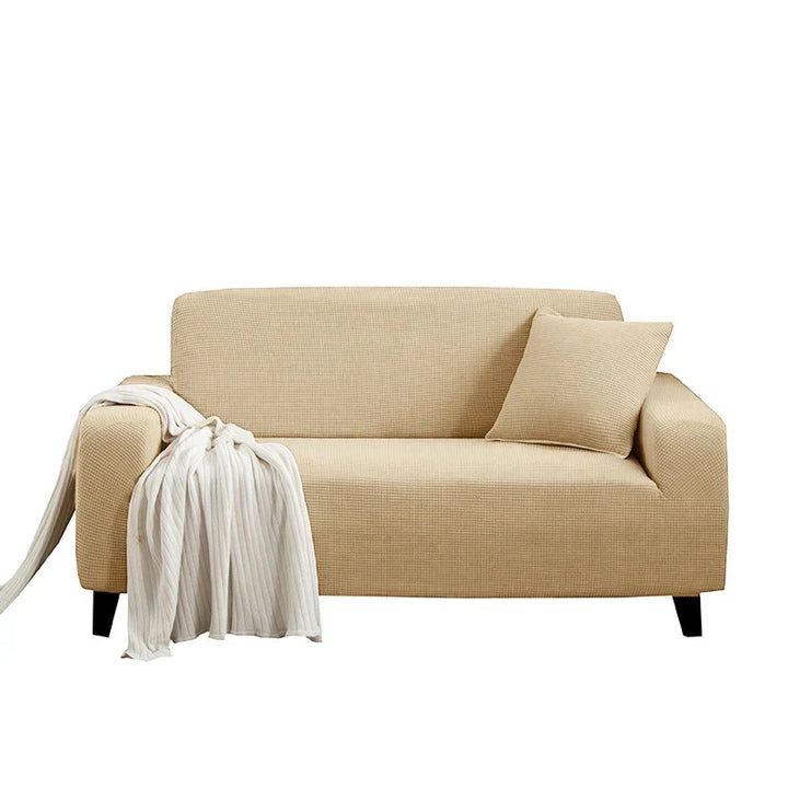 Sofalino Stretch | Elastisk Sofföverdrag | Jacquarddesign | För 1–4 Sittplatser &amp; L-Form