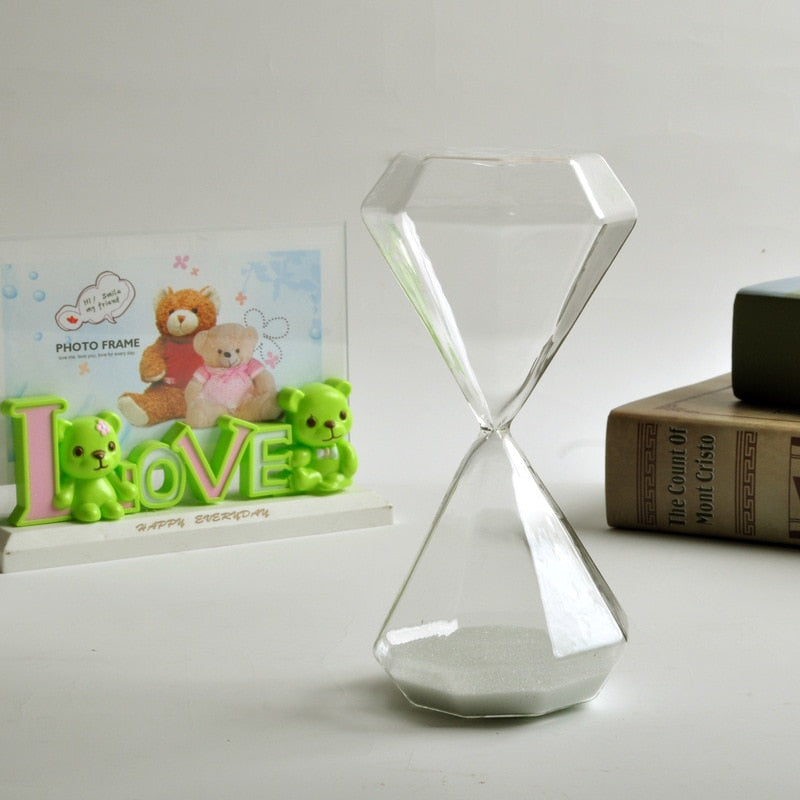 5–60 Minuters diamant timglas, timglas, timglas, barnens gåva, timglas, heminredning, finns i flera färgalternativ